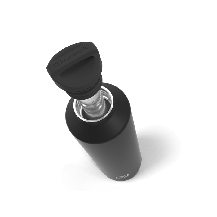 MB不銹鋼茶隔運動瓶-黑色