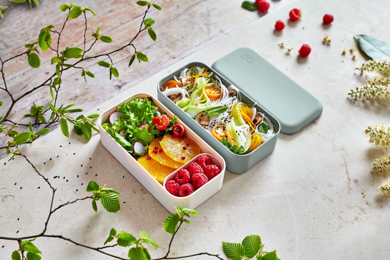 MB原創長方形雙層便當盒 - 夏日抹茶