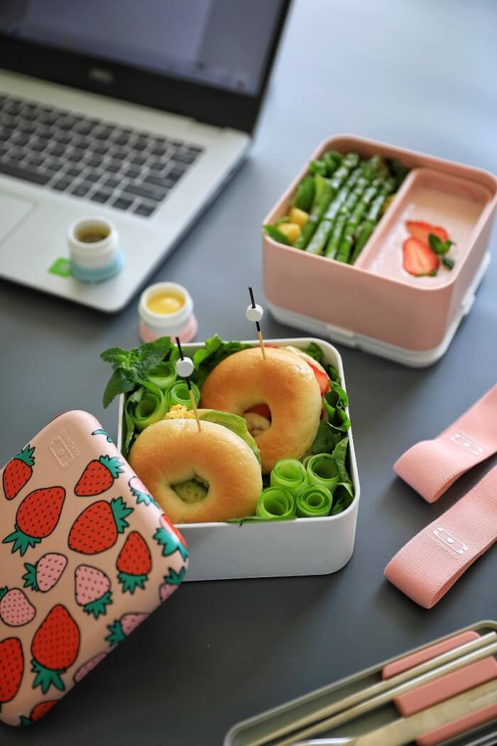 MB原創方形雙層便當盒-芝芝莓莓