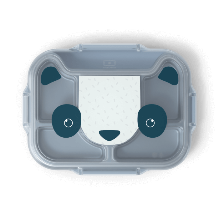 MB兒童餐盤－天空藍熊猫
