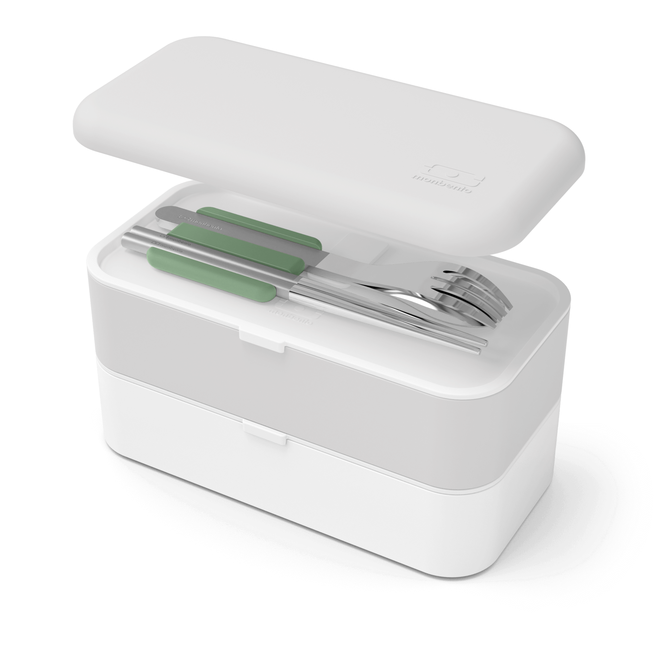 MB便攜筷叉勺餐具盒－橡木青綠